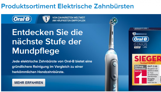 Oral B Elektrische Zahnbürsten